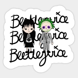 Beetlejuice and Lydia Sticker